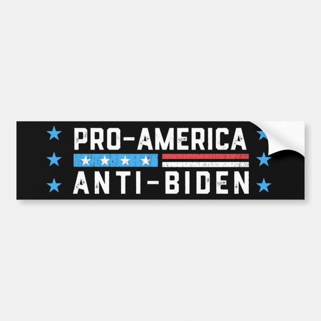Pro-Amerika Anti-Biden Autoaufkleber (Vorne)