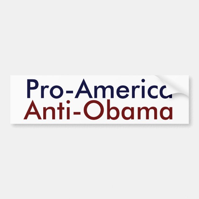 Pro-Amerika, Anti-Obama Autoaufkleber (Vorne)