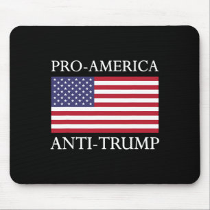 Pro-Amerika Anti-Trump - Amerikanische USA-Flagge Mousepad