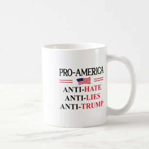Pro Amerika Anti Trump Hass Lügen Widerstand Schil Kaffeetasse