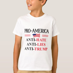 Pro Amerika Anti Trump Hass Lügen Widerstand Schil T-Shirt