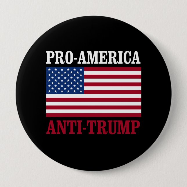 Pro-Amerika Anti-Trumpf - Anti-Trumpf - - Button (Vorderseite)