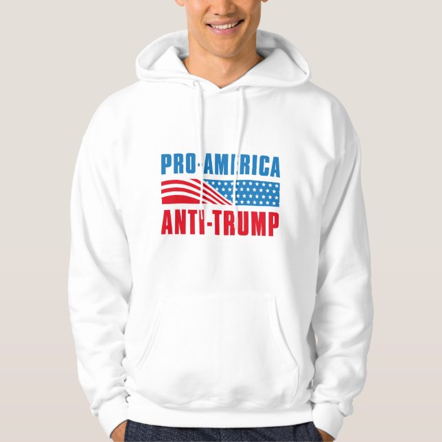 Pro-Amerika gegen Trump Hoodie (Vorderseite)