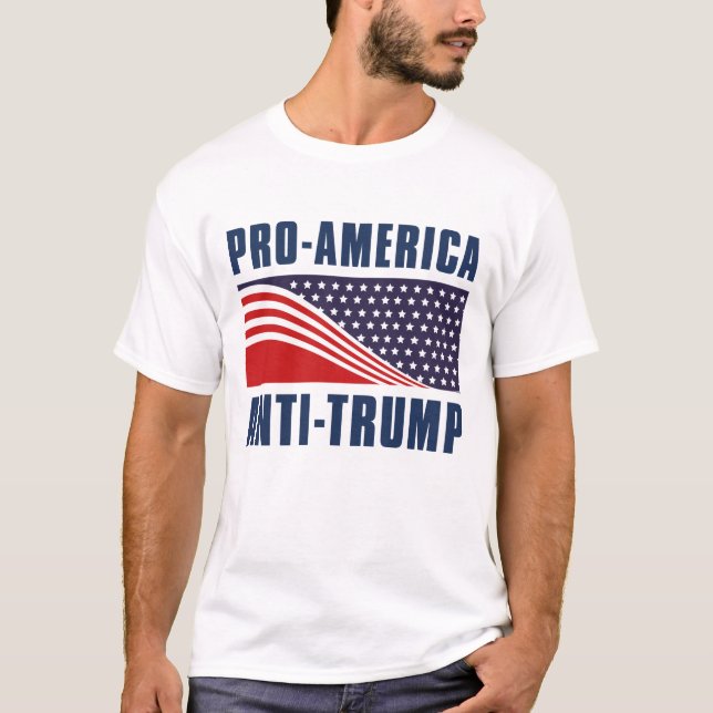 Pro-Amerika gegen Trump T-Shirt (Vorderseite)