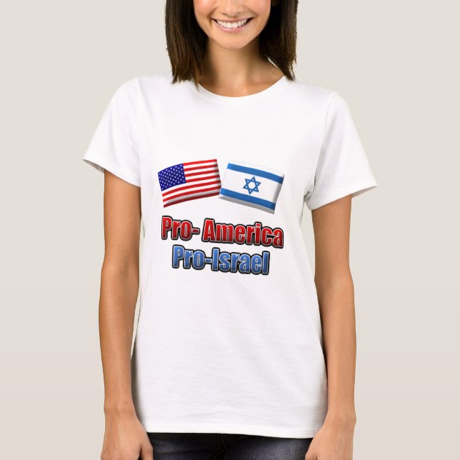 Pro-Amerika/Israel T-Shirt (Vorderseite)