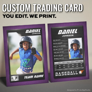 PRO Baseball-Karte mit der Trading Card des Stats  Telefonnummerkarte