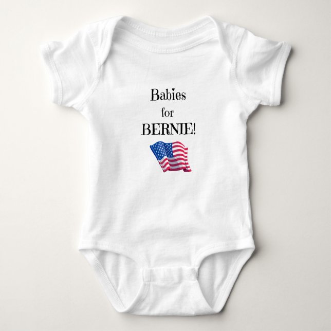 Pro Bernie Nachricht von Babys! Baby Strampler (Vorderseite)