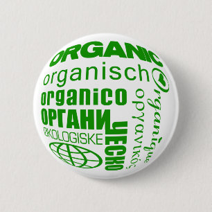 Pro-Bio in vielen Sprachen (Schaltfläche) Button