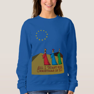 Pro bleibt Anti-Brexit Funny Weihnachtsmann Sweatshirt