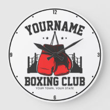 Pro Boxer ADD NAME Red Gloves Boxing Ring Training