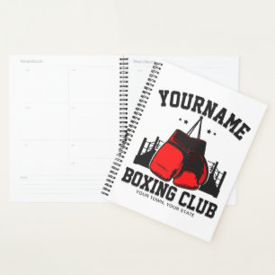 Pro Boxer AJOUTER NOM Gants rouges Boxer Ring Trai