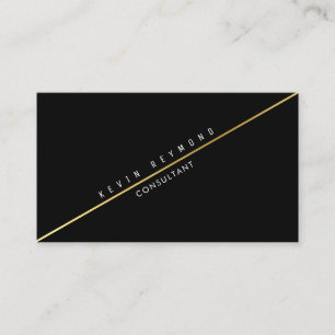 pro carte de visite noir avec la ligne diagonale