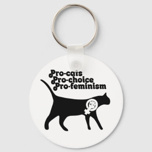 Pro Cats pro Choice pro Feminismus Schlüsselanhänger