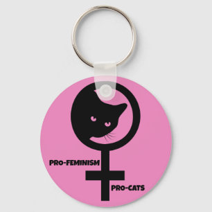 Pro Cats Pro Feminismus Schlüsselanhänger