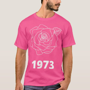 Pro Choice 1973 Frauenrechte Feminismus Blume Rose T-Shirt