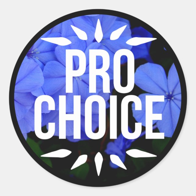 Pro Choice-Aufkleber Runder Aufkleber (Vorderseite)