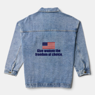 Pro Choice Behalte Abtreibung sicher und rechtlich Jeansjacke