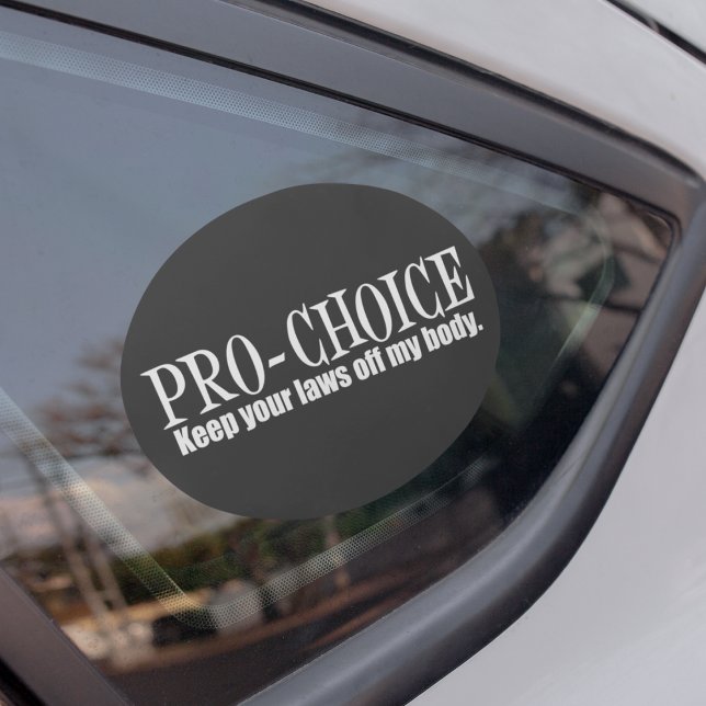 Pro Choice Behalte Ihre Gesetze von meinem Körper Ovaler Aufkleber (Von Creator hochgeladen)