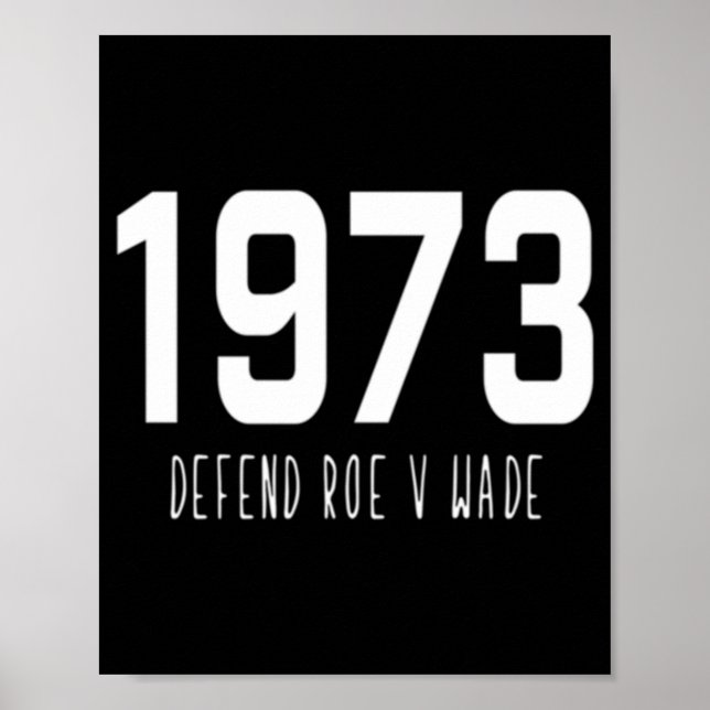 Pro Choice Defend Roe / Wade Women's Rights Poster (Vorne)