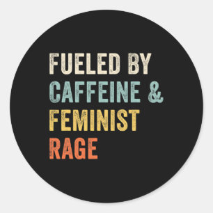 Pro Choice Feminist Runder Aufkleber