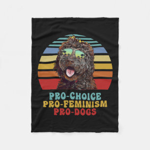 Pro Choice Pro Feminism Pro Hunde Fleecedecke