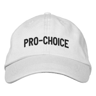Pro Choice Schwarz-weiße Abtreibungsrechte minimal Bestickte Baseballkappe
