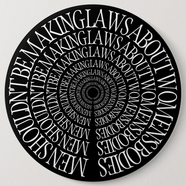 Pro Choice - Schwarzes Button (Vorderseite)