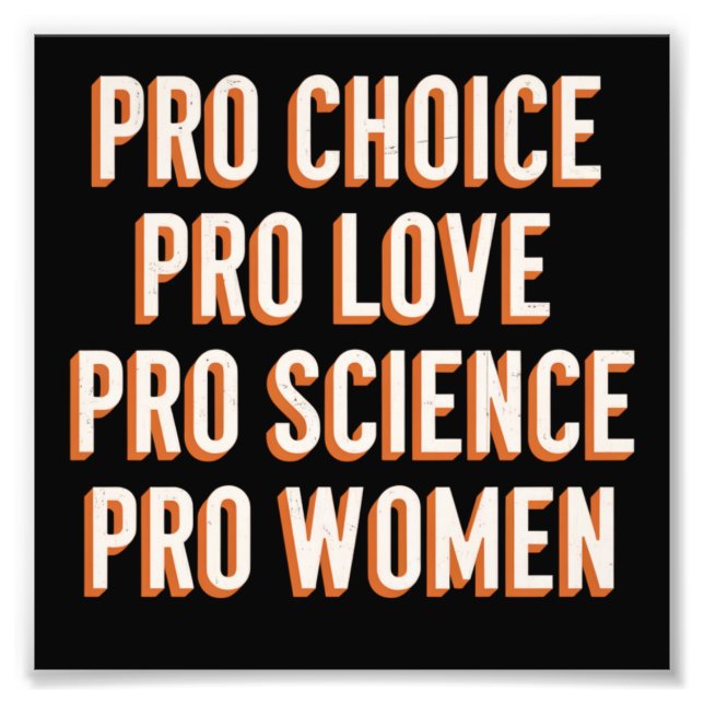 Pro Choice Women's Rights Feminist Patriarchy LGBT Fotodruck (Vorne)
