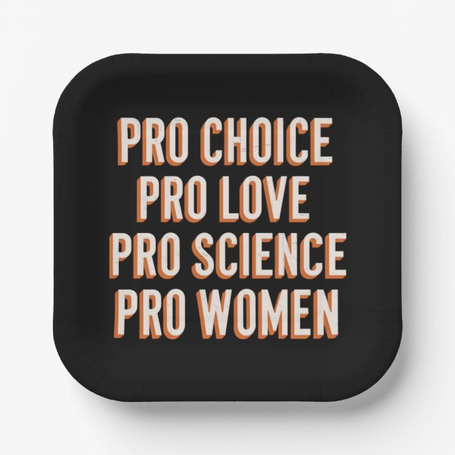 Pro Choice Women's Rights Feminist Patriarchy LGBT Pappteller (Vorderseite)