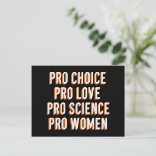 Pro Choice Women's Rights Feminist Patriarchy LGBT Postkarte