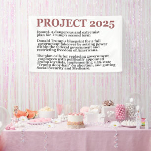 Pro Democracy Anti Project 2025 Republikaner Trump Banner