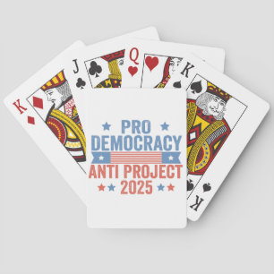 Pro Democracy Anti Project 2025 Republikaner Trump Spielkarten