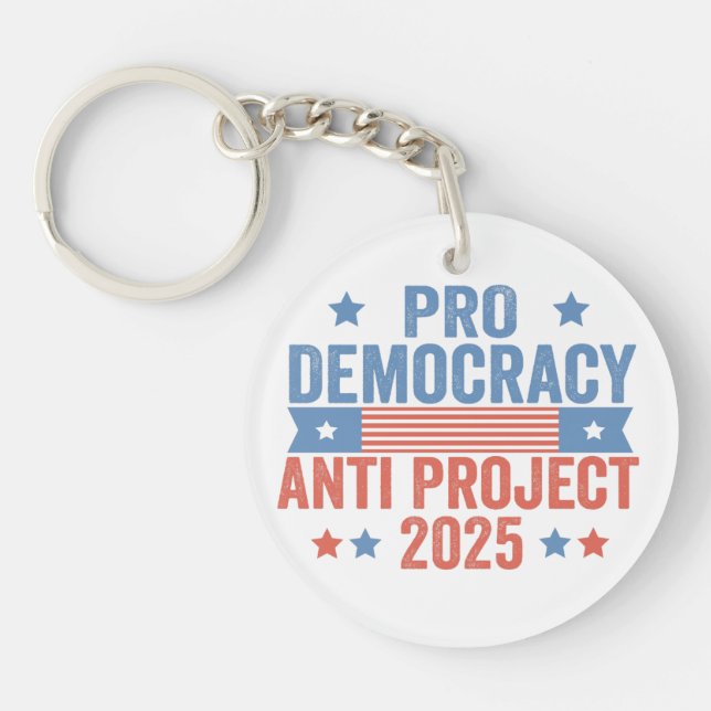 Pro Democracy Anti Project 2025 Trump républicain (Devant)