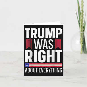 Pro Donald Trump hatte in allem recht Karte