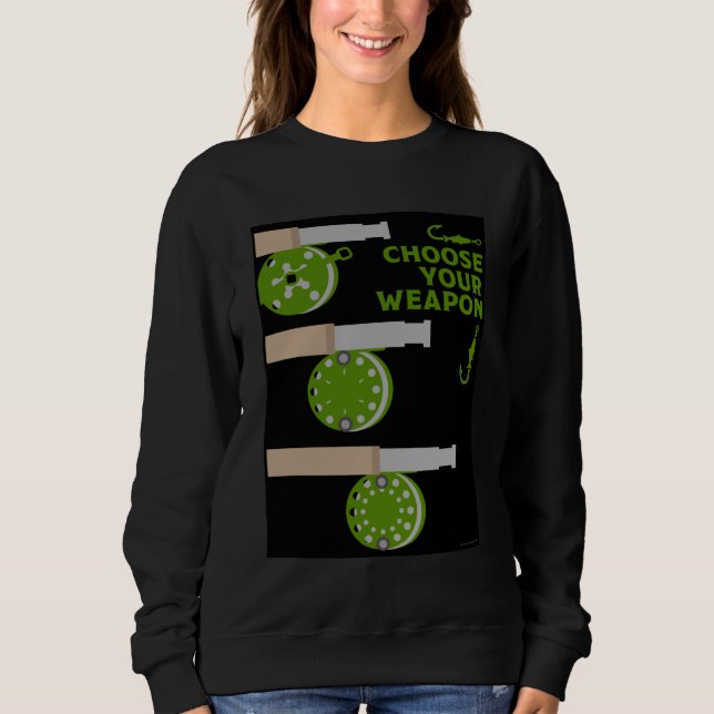 Pro Fang Fishing Rod Geschenke Sweatshirt (Vorderseite)