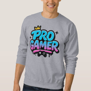 PRO GAMER Graffiti-Logo Sweatshirt