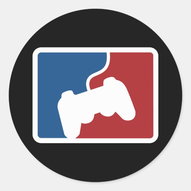 Pro Gamer Runder Aufkleber (Vorderseite)