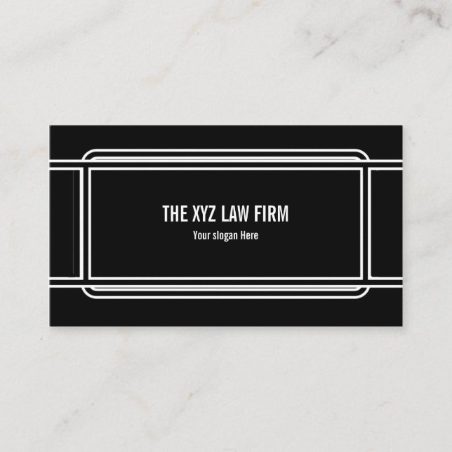 Pro Gerahmt Black Visitenkarte (Vorderseite)