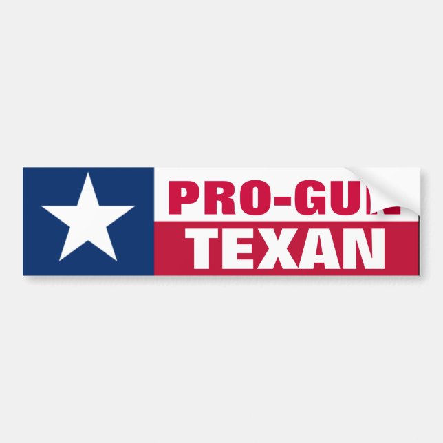Pro-Gewehr Texan Autoaufkleber (Vorne)