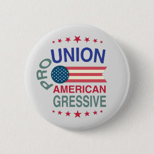 Pro Gewerkschaft, Amerika und Drucktaste Button