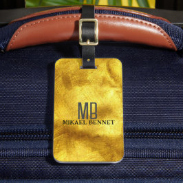 PRO Gold Brushed Metallic Gepäckmarke Gepäckanhänger
