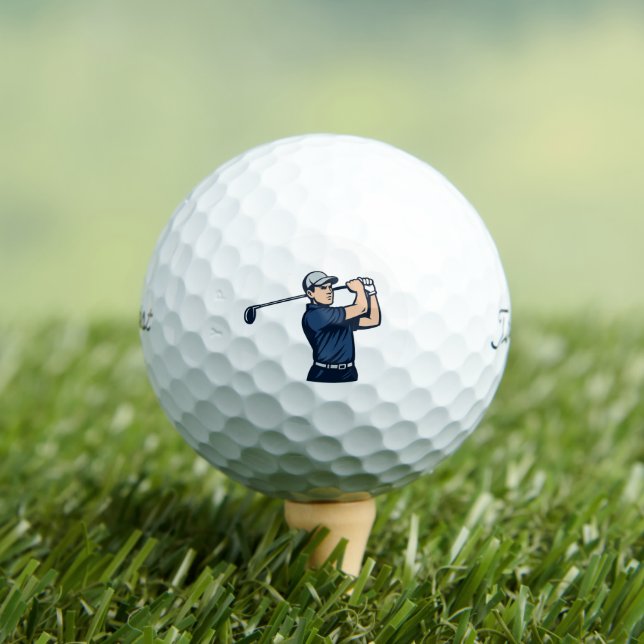 Pro Golf Spirit Balls - Motivierend Sportdesign Golfball (Insitu T-Shirt)