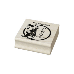 Pro Golfer Gummistempel