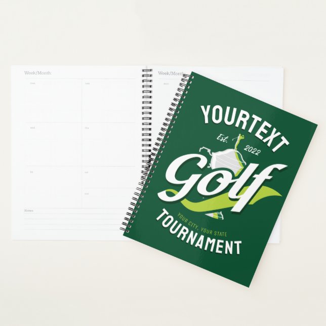 Pro Golfer NAME Golf Trophée Tournoi de golf (Devant avec enveloppe)