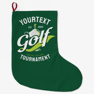 Pro Golfer NAME Golf Trophy Turnier Golfspielen Großer Weihnachtsstrumpf