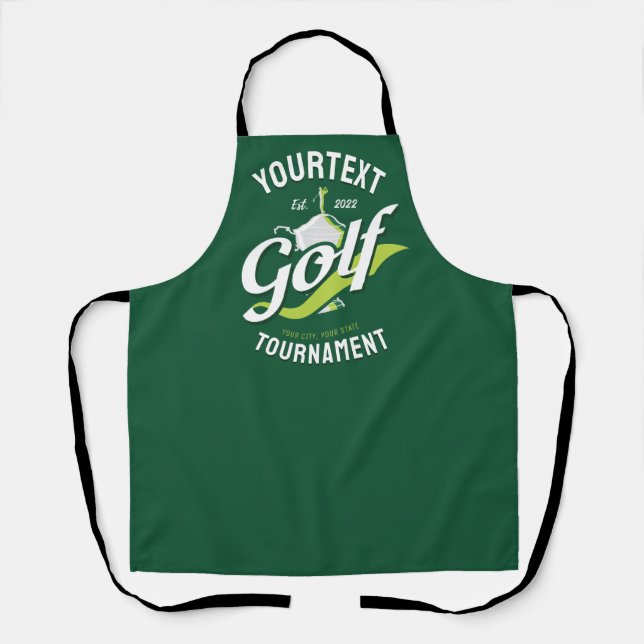 Pro Golfer NAME Golf Trophy Turnier Golfspielen Schürze (Vorderseite)