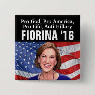 Pro-Gott, gegen die Abtreibung, Anti-Hillary Carly Button