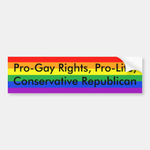Pro-Homosexuelle Rechte, gegen die Abtreibung, Autoaufkleber
