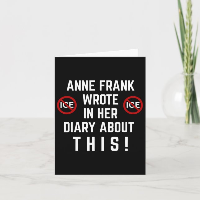 Pro Immigrant Anti Ice Antidiskriminierung Anti Tr Karte (Vorderseite)