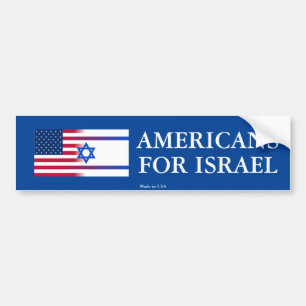 Pro-Israel Amerikaner für Israel-Autoaufkleber Autoaufkleber